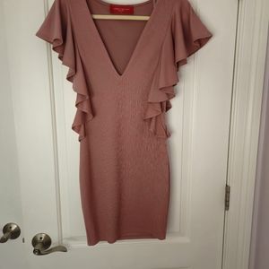 Mauve mini dress from Akira.